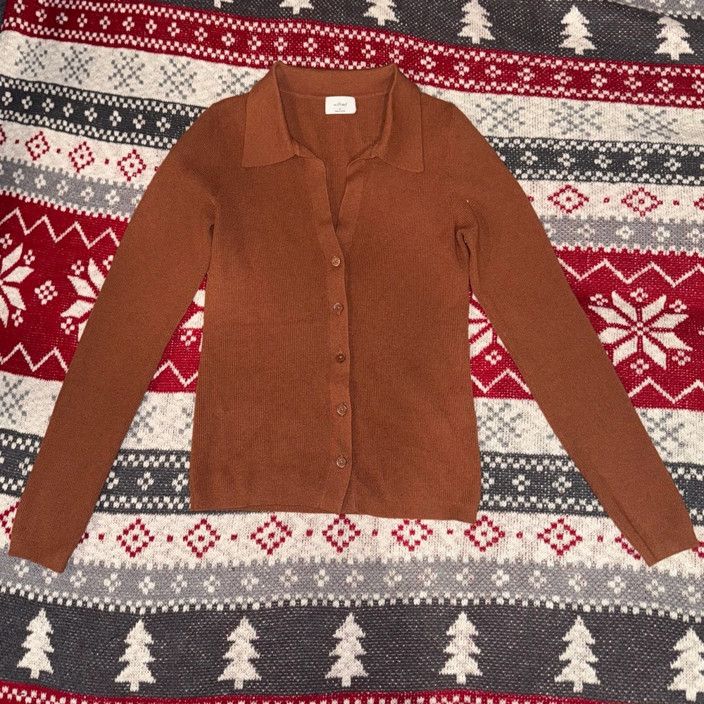 Wilfred Rust Brown Cardigan